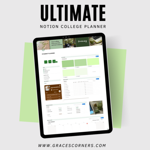 Green Ultimate Student Planner